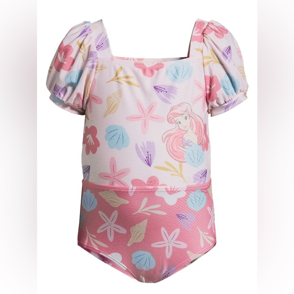 Disney Princess The Little Mermaid one piece swimsuit; size: 12 months